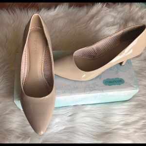 Maurice’s Pointed High Heels Beige 11